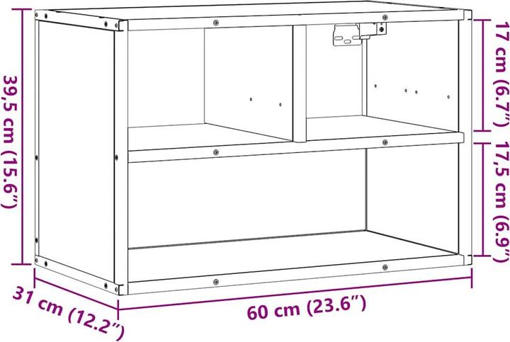 Produktbild vidaXL TV-Schrank (31 x 39.50 x 60 cm)