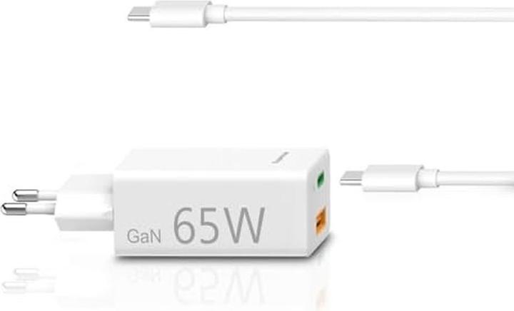 Produktbild Hama GaN Charger + USB Kabel (65 W, 2 Ports)