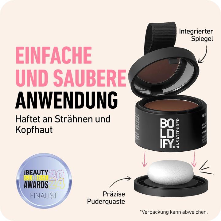 Produktbild Boldify Ansatzpuder zur Haarverdichtung und Grauabdeckung