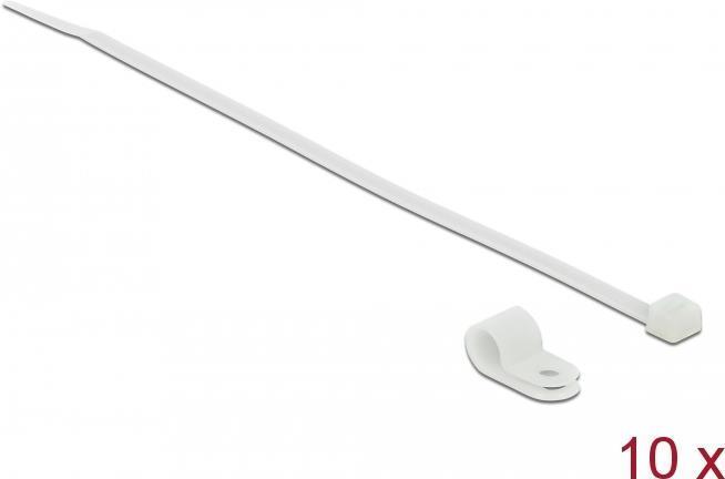 Actual product image Delock Cable tie kit - 20 cm - white (20 mm, 10 pcs.)