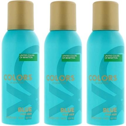 Actual product image Benetton Colors Blue deodorant spray 150ml (Spray, 150 ml)