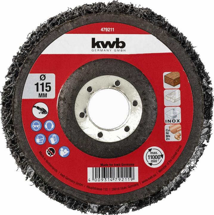 Actual product image kwb Cleaning disc / Ws / 115Ls