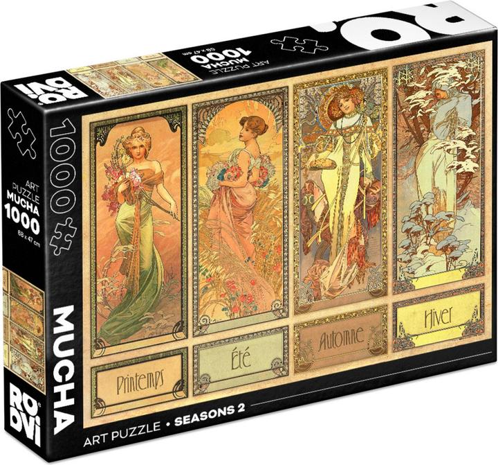 Actual product image D-Toys 1000 pcs - Alfons Mucha: Seasons (1000 pieces)
