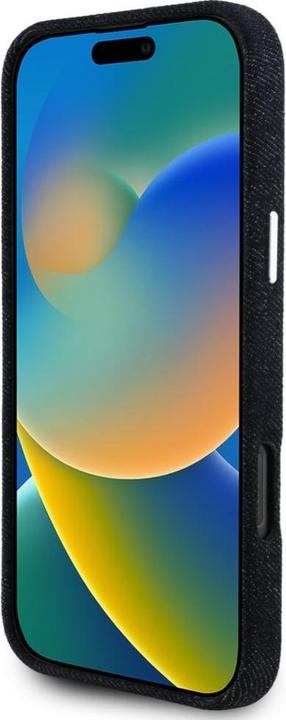 Actual product image Guess Case Denim Triangle Logo MagSafe for iPhone 16 Pro Max black (Apple iPhone 16 Pro Max)