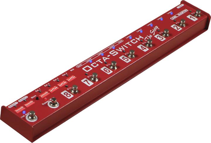 Actual product image Carl Martin Octa-Switch "The Stripe" - 8-way effect pedal looper (Sampler)