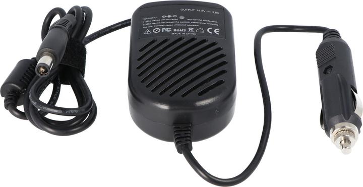 Image du produit AccuCell Câble chargeur de voiture pour ordinateur portable HP Compaq avec prise 7.4mm x 5.0mm, 18.5v 3.5A (65 W)