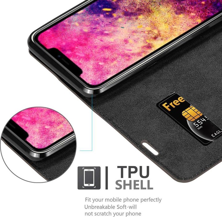 Produktbild Cadorabo Book Invisible Magnet Cover (Apple iPhone 12, Realme 12 Pro+)