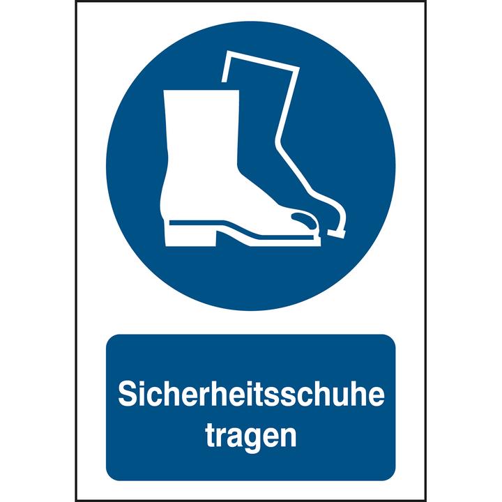 Image du produit Brady Plaque de sécurité ISO - Porter des chaussures de sécurité