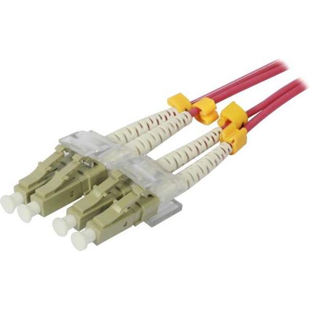 Synergy 21 S216762 Glasfaserkabel 0,5 m LSZH OM4 2x LC Violett (0.50 m), Netzwerkkabel