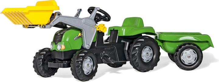 Immagine prodotto Rolly Toys trattore rollyKid-X con caricatore e rimorchio
