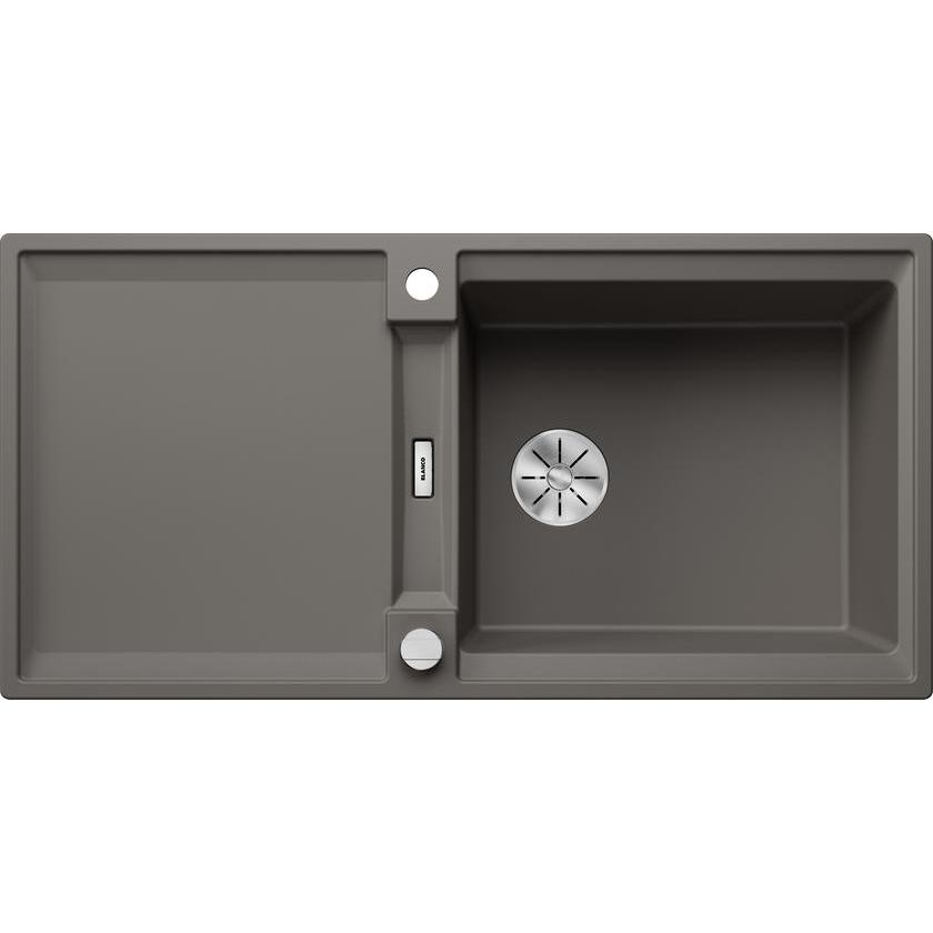 Blanco, Spülbecken, ADIRA XL 6 S-F SILGRANIT vulkangrau Einbauart: Flächenbündig reversibel mit Ablauffer (99 cm, 49 cm)
