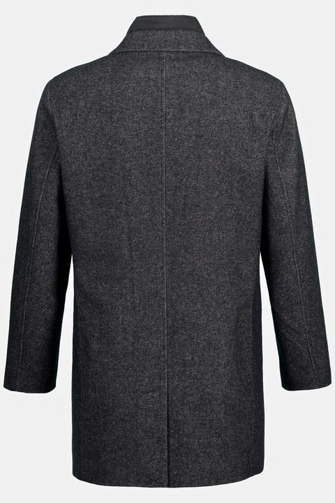Actual product image JP1880 Coat, wool blend, quilted insert, lapel collar