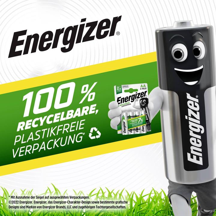 Produktbild Energizer Recharge Universal (4 Stk., AAA, 500 mAh)