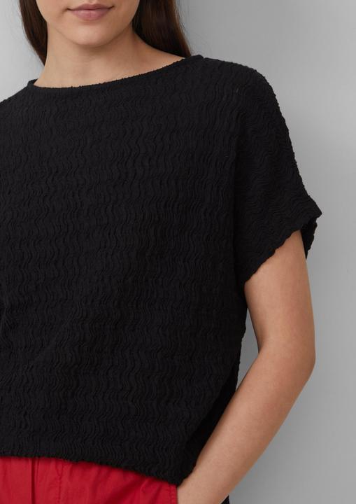 Produktbild S.Oliver T-Shirt Strukturiertes T-Shirt aus Baumwollmix im Relaxed Fit (40)