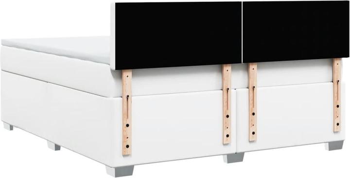 Produktbild vidaXL Bo x springbett mit Matratze 180 x 200 cm Kunstleder (180 x 200 cm)