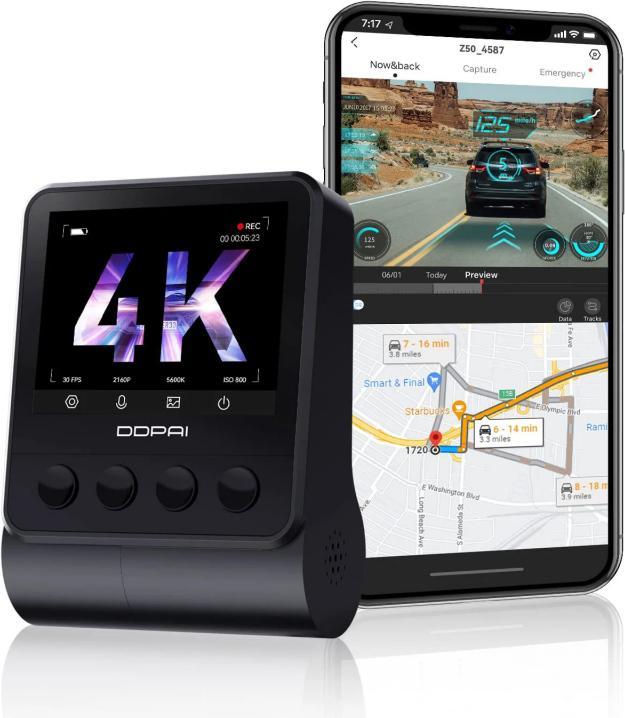 Immagine prodotto DDpai Z50 Gps Dual (Bluetooth, WiFi, Ricevitore GPS, 4K)