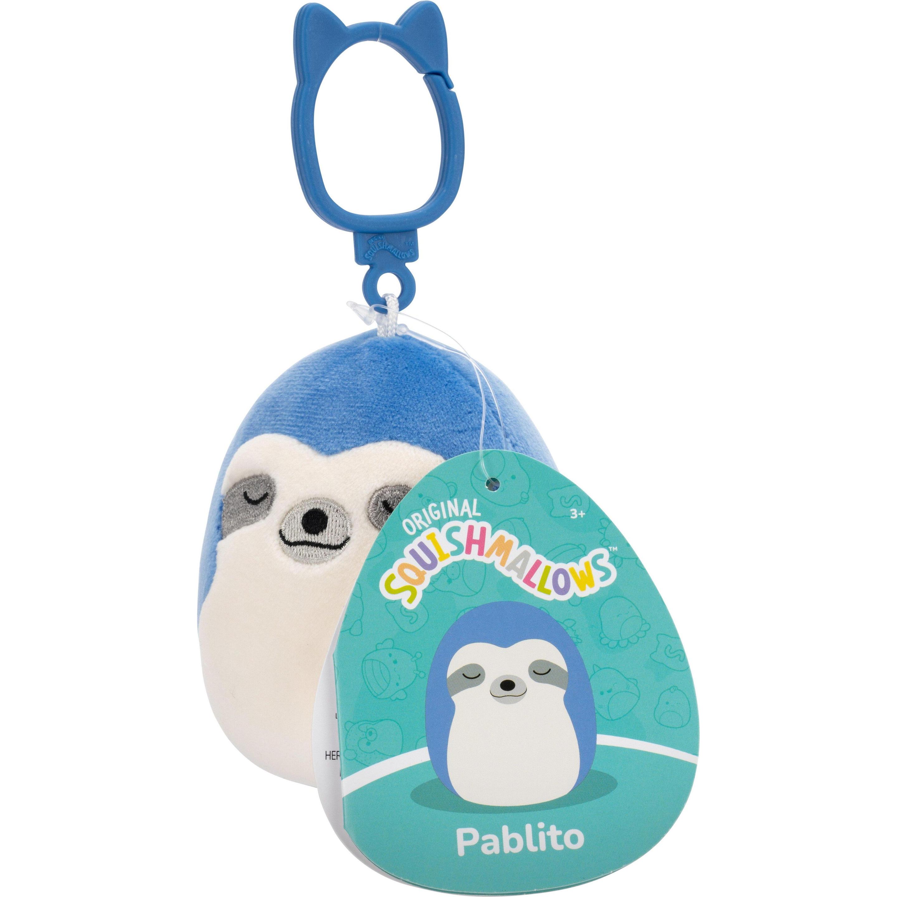 Thumbnail - Squishmallows - 9 cm P22 Clip On - Pablito Blue Sloth (9 cm)