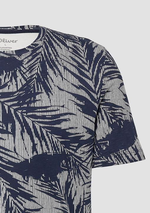 Actual product image S.Oliver T-Shirt T-Shirt mit Crew Neck und All-over-Print (M)