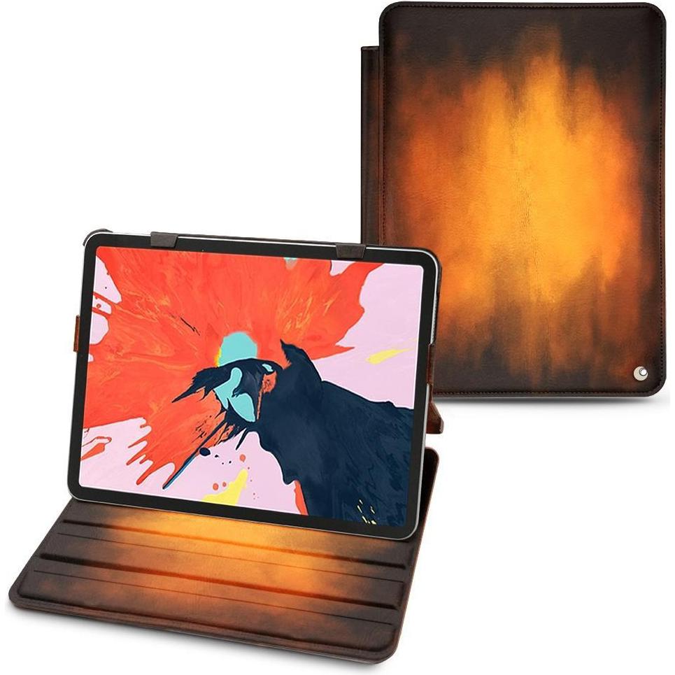 Thumbnail - Noreve Lederschutzhülle horizontal (iPad Air 2020 (4. Gen), iPad Air 2022 (5. Gen)), Tablet Hülle, Violett