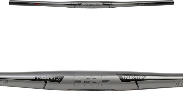 Actual product image Truvativ Flatbar Noir T30, 31.8mm, 10° BackSweep, 700mm, Carb (31.80 mm)