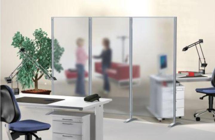 Produktbild Kerkmann Stellwandsystem, Transparent-Element, HxBxT 1750x800x450 mm (80 x 175 cm)