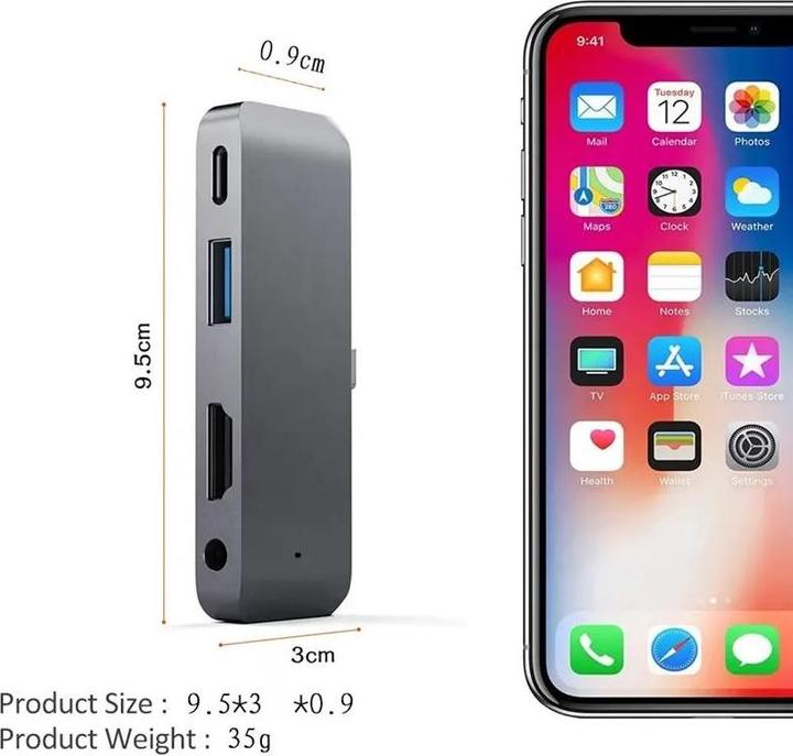 Actual product image PhoneLook Multi-port adapter (USB-C, 4 ports)