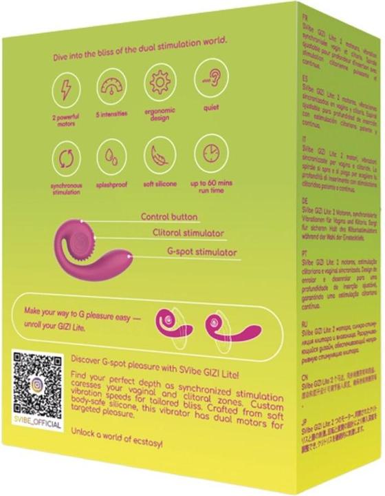 Actual product image Snail Vibe SVibe - GIZI Lite Vibrator - Pink