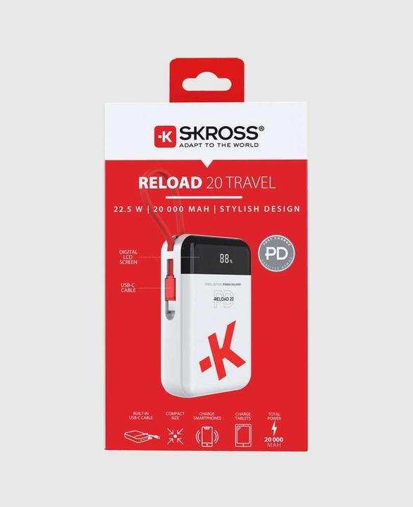 Produktbild Skross Reload 20 Travel (20000 mAh, 22 W, 74 Wh)