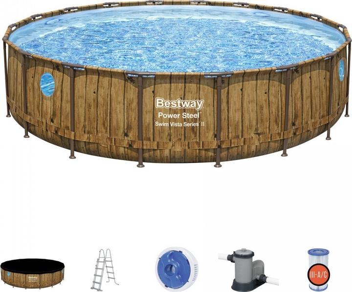 Actual product image Bestway Power Steel Swim Vista Series Set (Ø 549 x 122 cm)