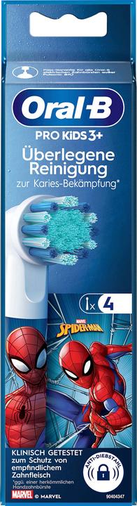 Produktbild Braun Oral-B Aufsteckbürsten Spiderman 4er AM (1 x)