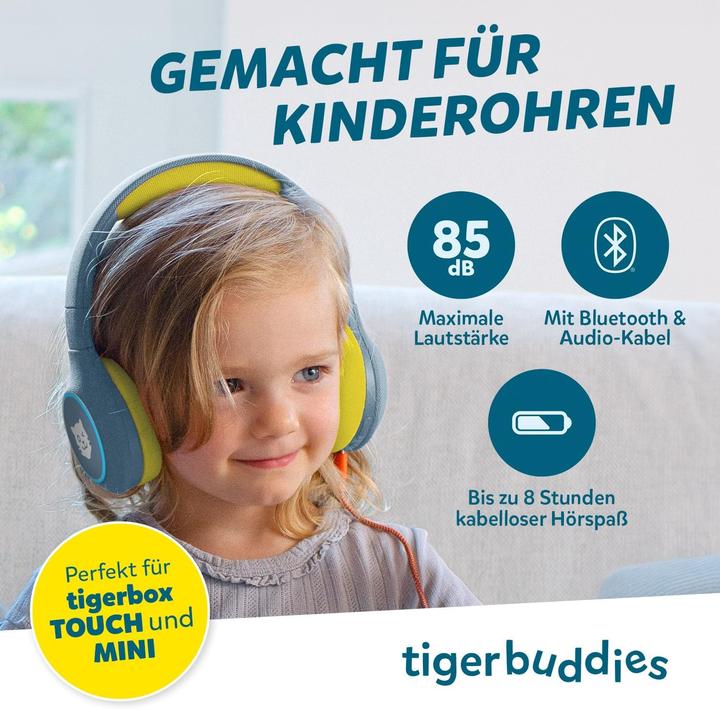 Image du produit Tigermedia Bluetooth Kinderkopfhörer mit Lautstärkebegrenzung