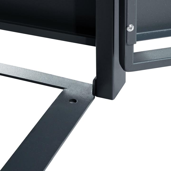 Immagine prodotto Axi Contenitore per rifiuti Lucas in metallo antracite/legno 3x 240L