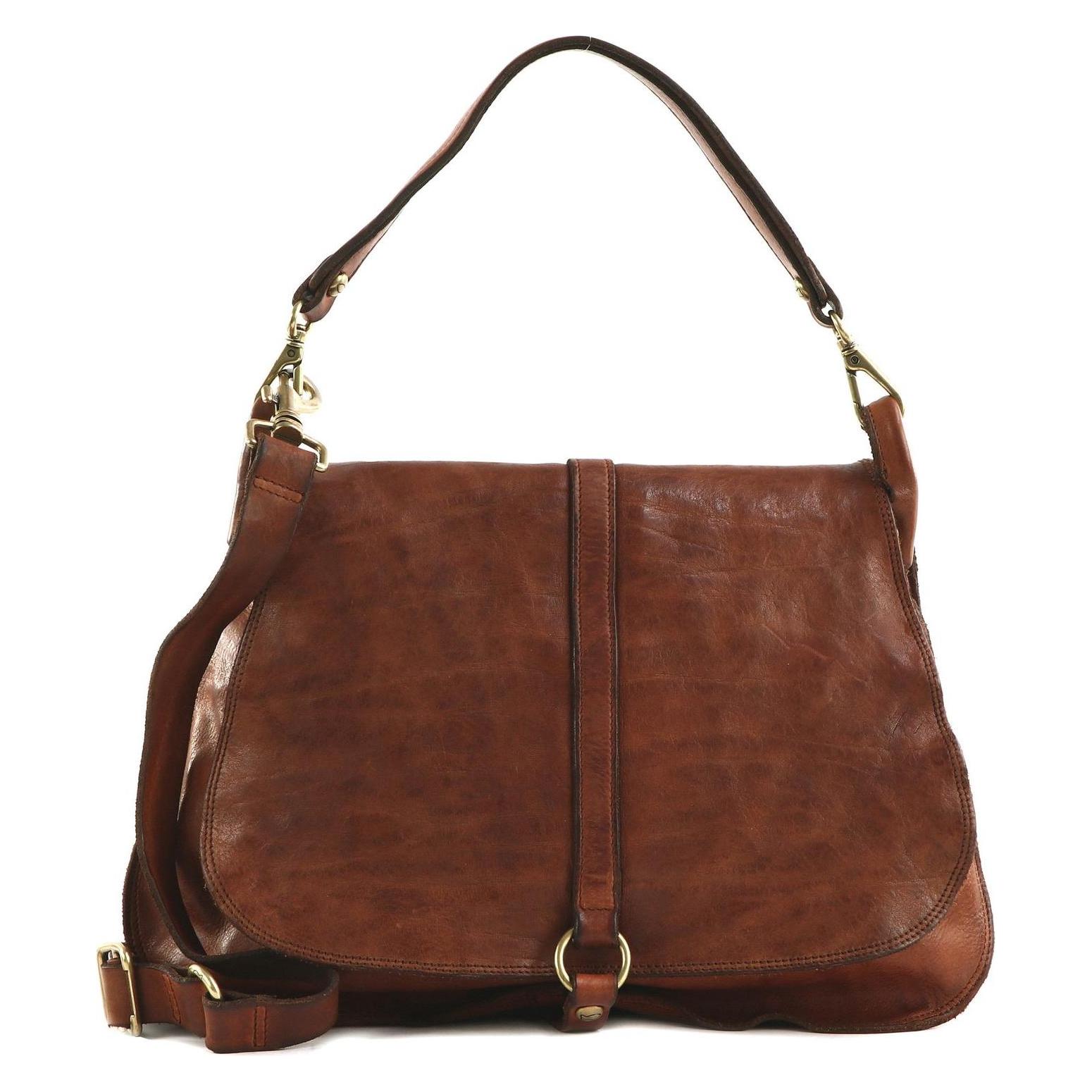 Campomaggi, Damen, Handtasche, Shoulder Bag, Braun