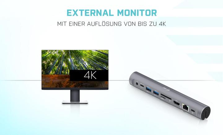 Immagine prodotto i-tec Supporto per notebook Dock (USB-C, 8 porte)