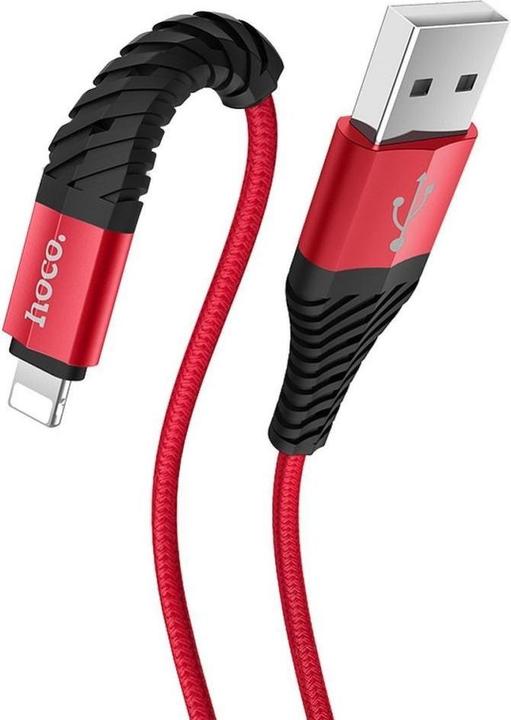 Image du produit Hoco Câble USB A vers Lightning 2,4 X38 1 m rouge (1 m)