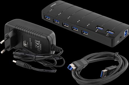 Image du produit Deltaco UH-723 (USB-C, 7 Ports)
