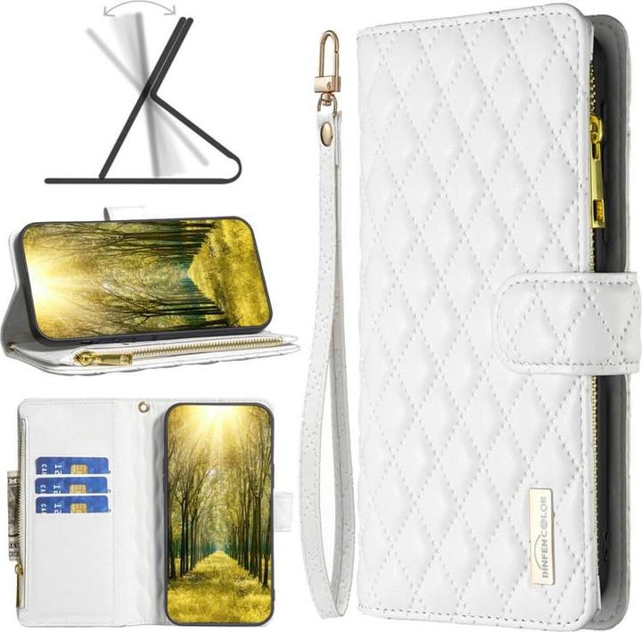 Produktbild Binfen Color Xiaomi Redmi 12C - BINFEN Brieftaschen Hülle weiss (Xiaomi Redmi 12C)