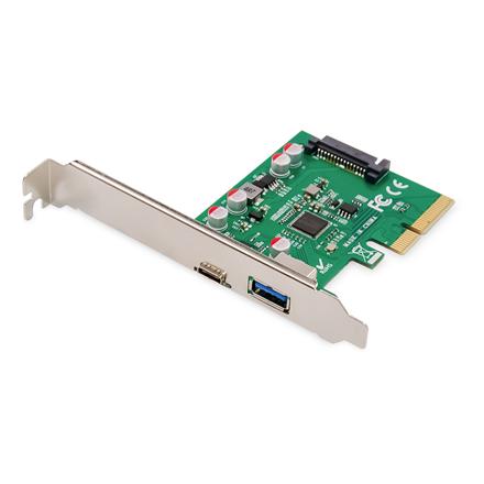 Actual product image Digitus PCIe card, USB Type-C™ + USB-A