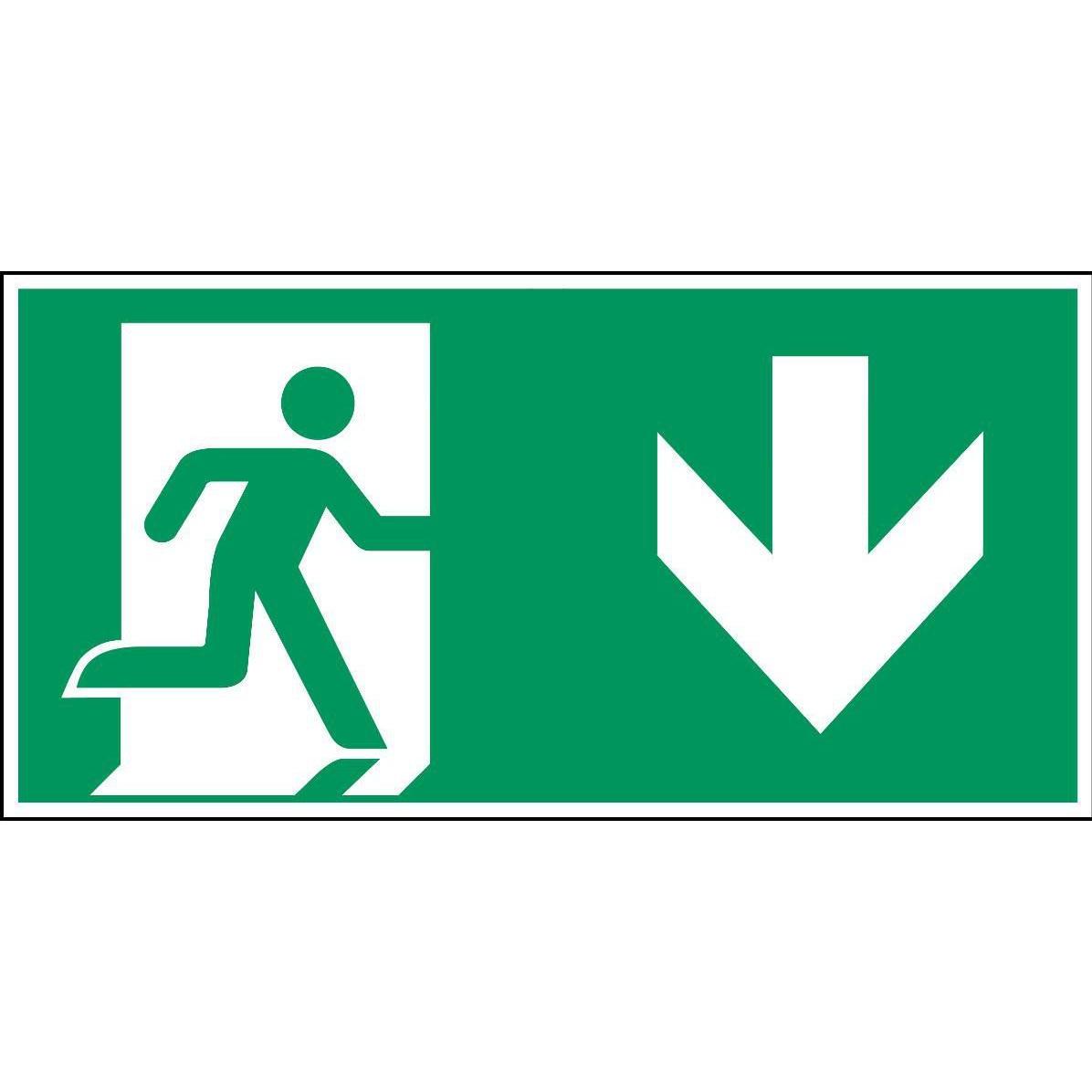 Brady, Etiketten, Emergency Exit (right)-