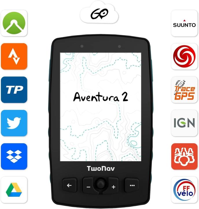 Immagine prodotto TwoNav Navigatore GPS per alpinismo e trekking con mappe complete della Francia (3.70")