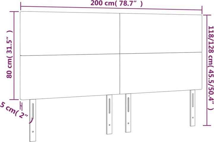 Actual product image vidaXL Loretta (200 x 5 x 128 cm)