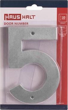 Actual product image Haushalt House Number Stainless Steel Ss-5 145mm