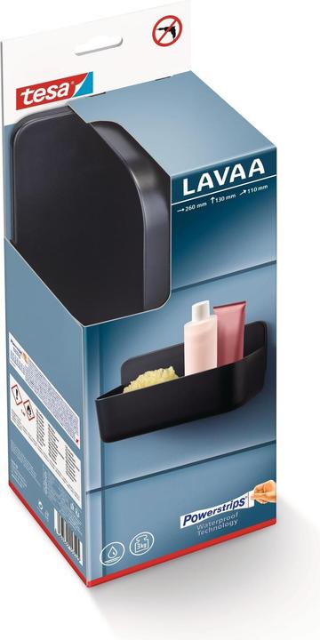 Produktbild tesa LAVAA Duschkorb, mittelgross inkl. Klebelösung ohne Bohren