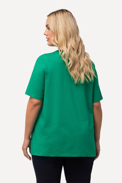Produktbild Ulla Popken T-Shirt, A-Linie, Carré-Ausschnitt, Halbarm (58)