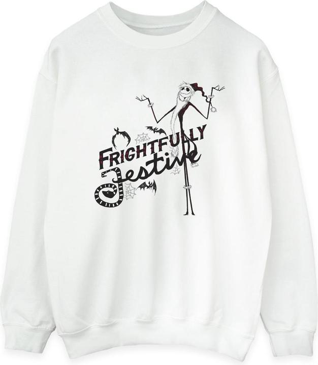 Actual product image Disney Womens/Ladies The Nightmare Before Christmas Frightfully Festive Sweatshirt (S)