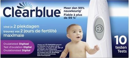 Actual product image Clearblue Digital Ovulation Test With 10 Sticks