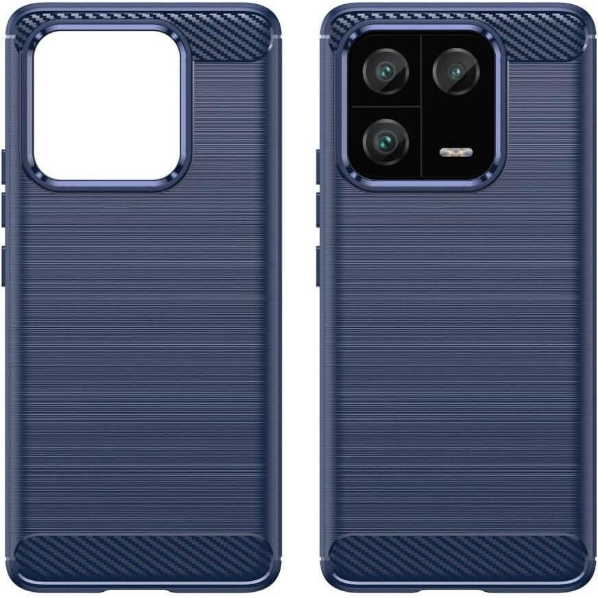 Thumbnail - Cover-Discount Xiaomi 13 Pro - Metall Carbon Look Hülle blau (Xiaomi 13 Pro), Smartphone Hülle, Blau