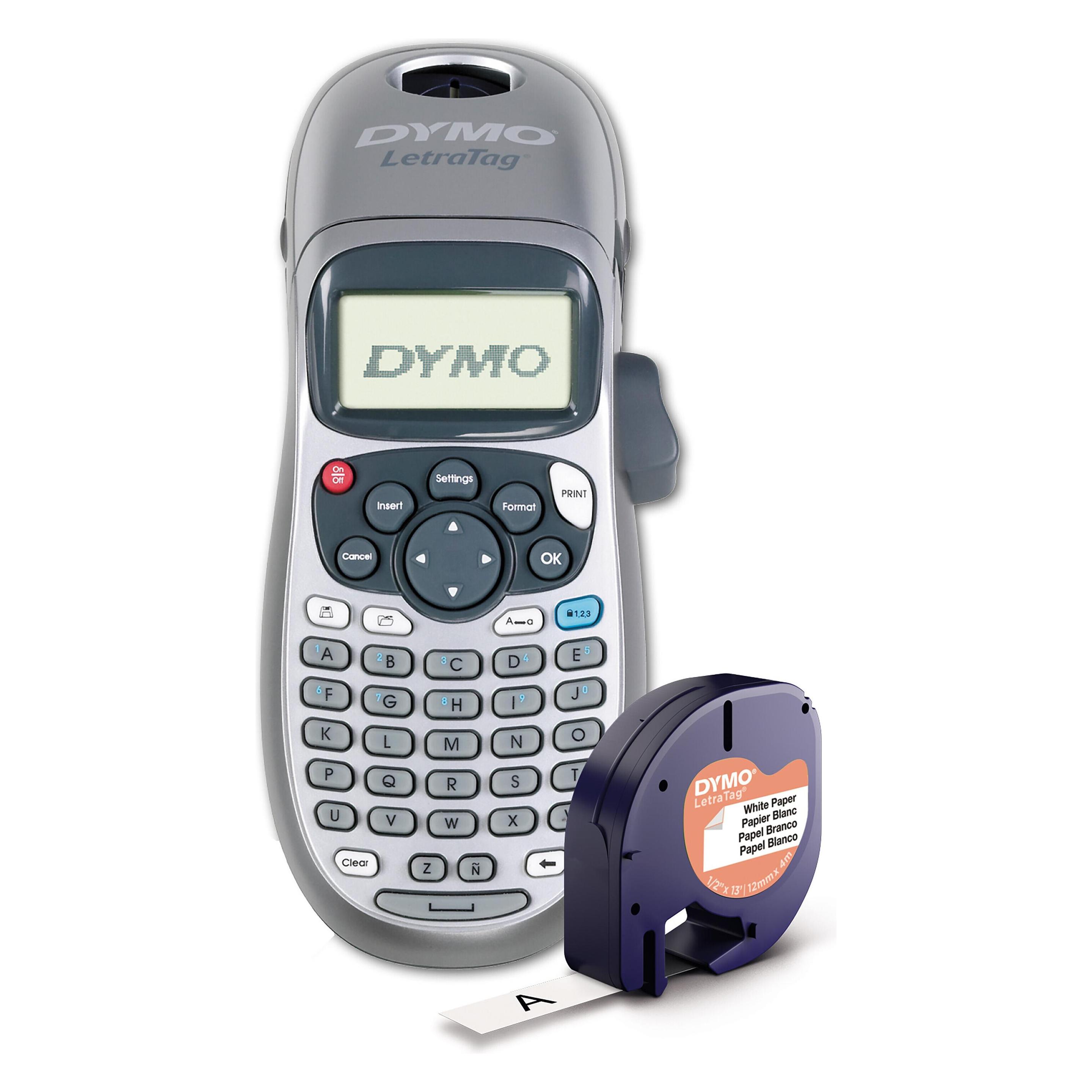 Dymo Etichettatrice Letratag LT-100H, Etichettatrice, Argento, Grigio