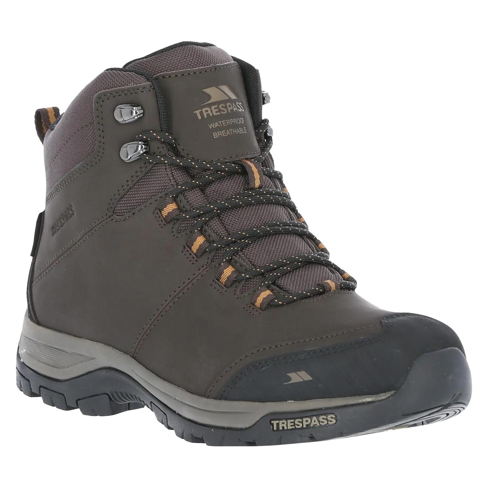 Trespass, Herren, Wanderschuhe, Hiram Mid Cut Wanderschuh (42), Braun
