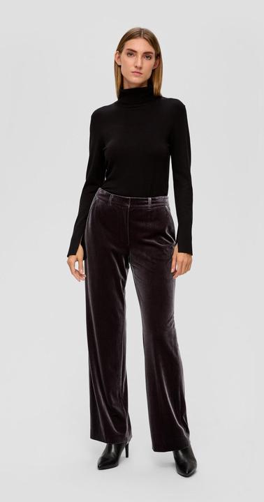 Produktbild s.Oliver Hose Samthose mit Wide Leg (38)